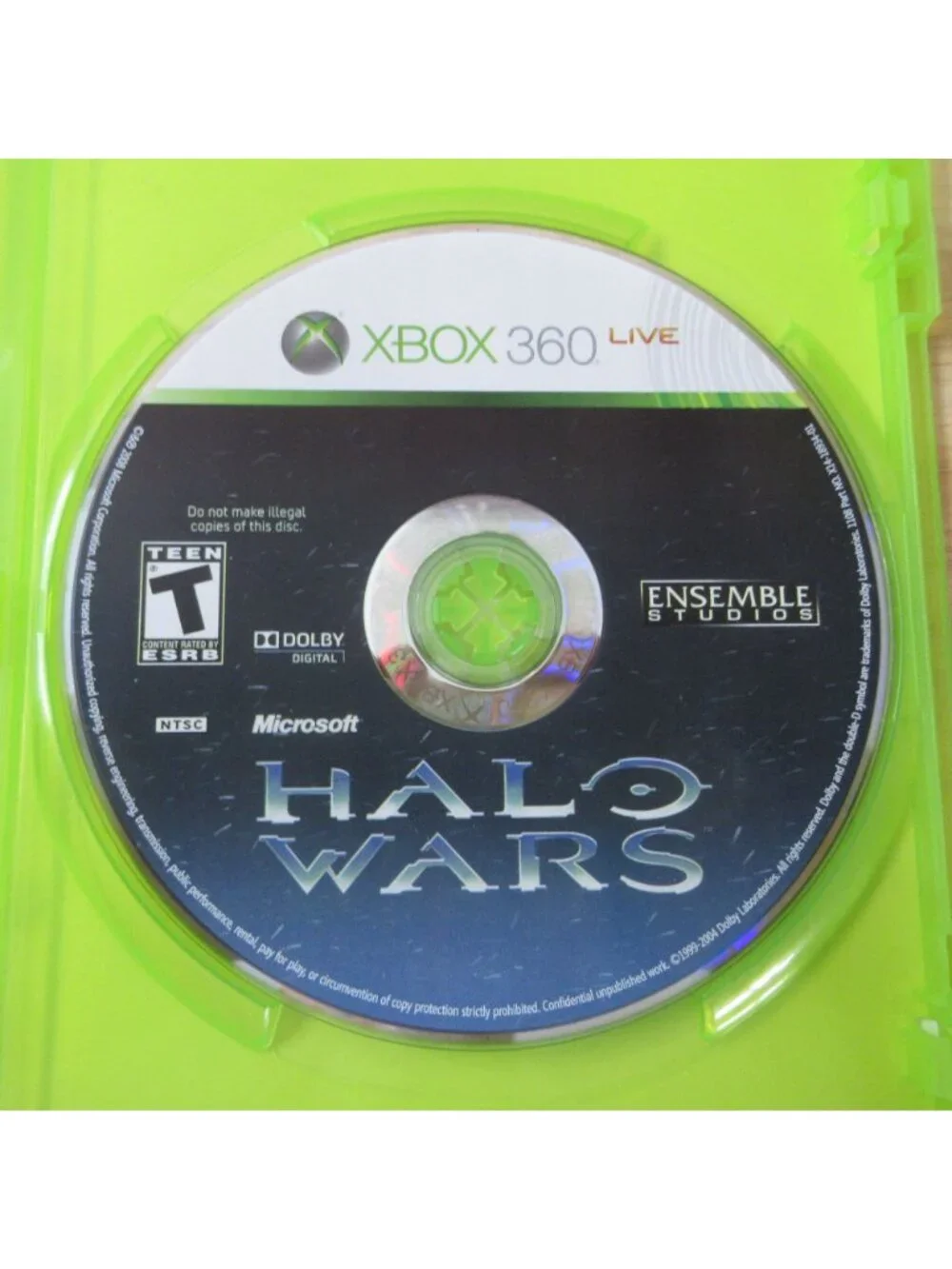 Halo Wars (Microsoft Xbox 360, 2009) Complete with Manual